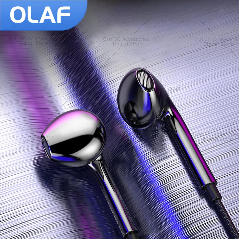 3.5mm Wired Headphones In Ear Headset Wired Earphones with Microphone