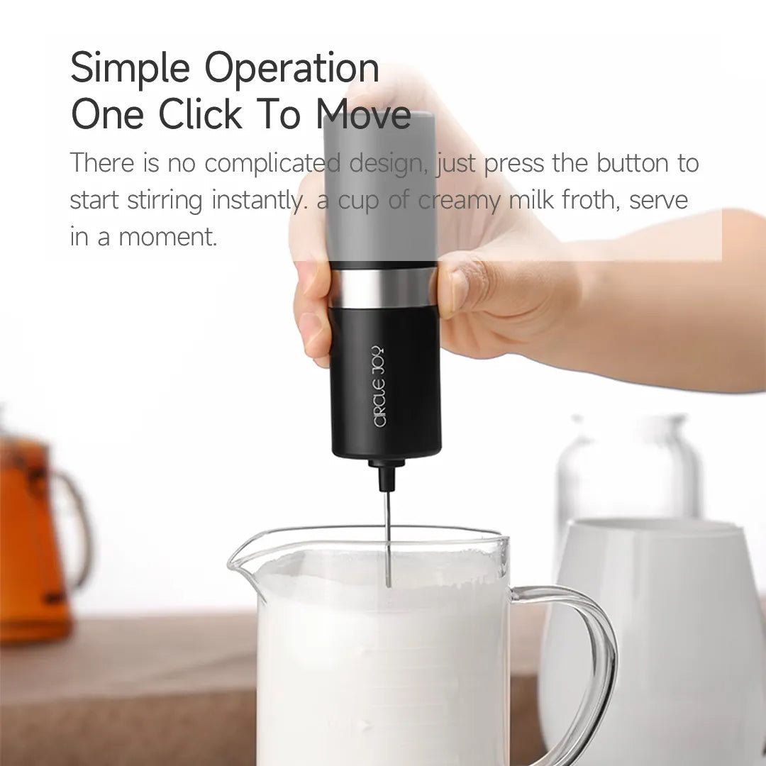 Circle joy Electric Milk Frother Mini Foamer Coffee Maker Egg Beater