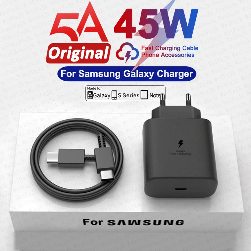 For Samsung Original 45W Charger