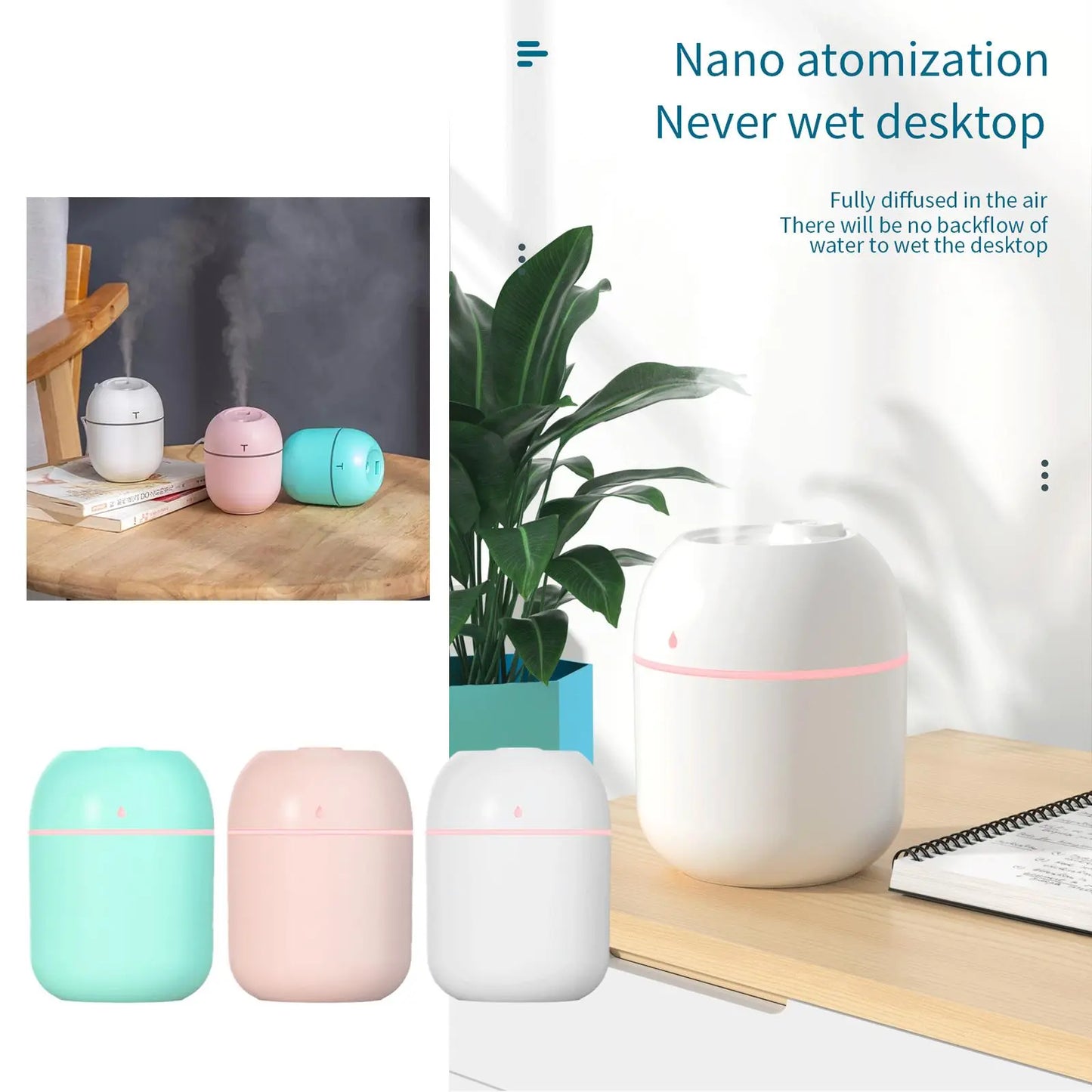 USB Aroma Diffuser Humidifier Sprayer Portable Home Appliance