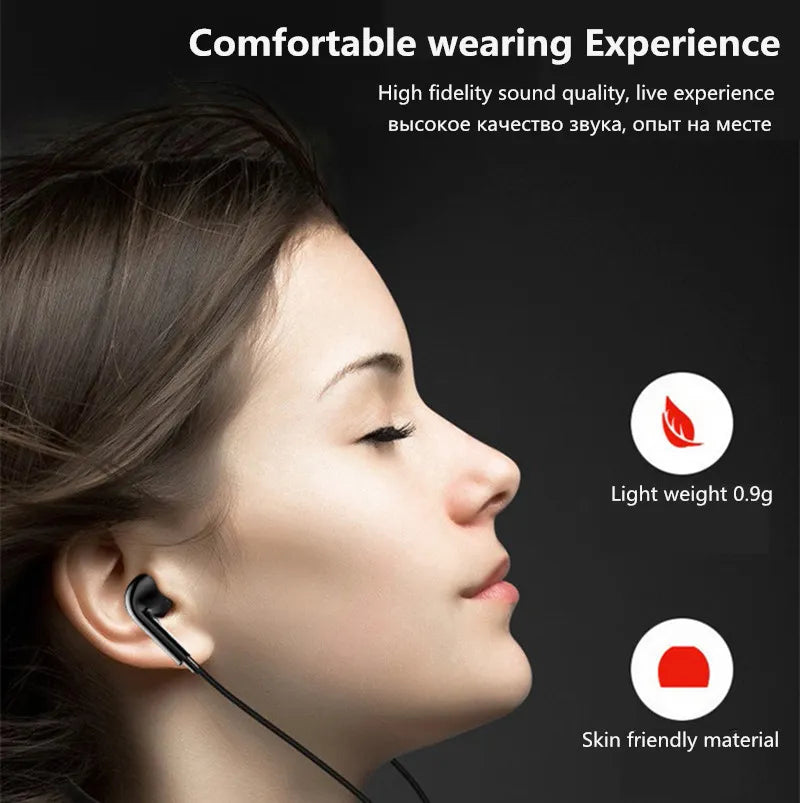 3.5mm Wired Headphones In Ear Headset Wired Earphones with Microphone